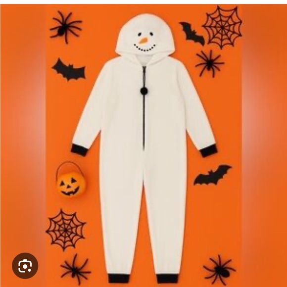 Essentials Other - Essentials Plush White Snowman Onesie